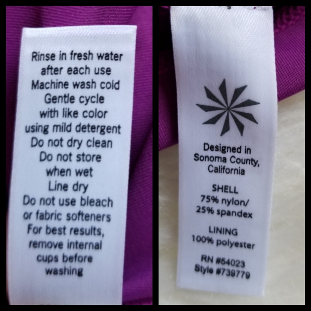 ATHLETA KOKOMO RASSBERRY SWIM DRESS - Picture 5 of 5